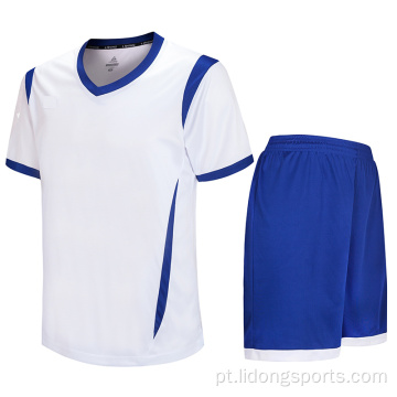 Jersey de futebol sublimatizado de design personalizado exclusivo por atacado kit uniforme de futebol